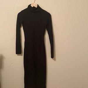 Form Fitting turtleneck dress